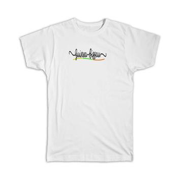 Guinea-Bissau Flag Colors : Gift T-Shirt Travel Expat Country Minimalist Lettering
