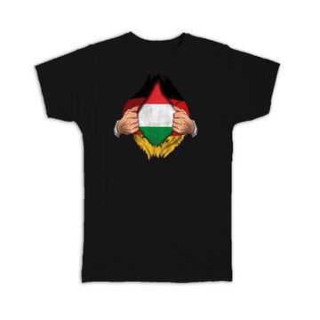 Hungary German : Gift T-Shirt Flag Chest Hungarian
