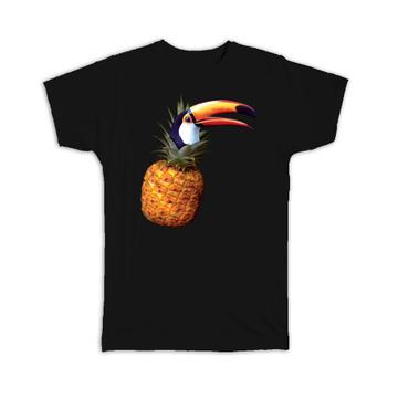 Toucan Pineapple Fusion : Gift T-Shirt Bird Tropical Fruit Modern Graphic Animal