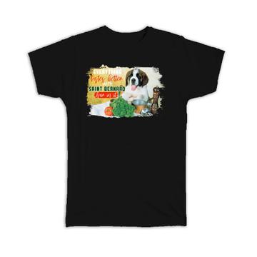 Saint Bernard Cook : Gift T-Shirt Dog Puppy Pet Vegetables Kitchen Animal Cute