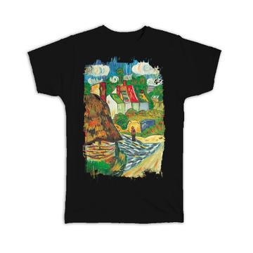 Village Colorful : Gift T-Shirt Famous Oil Painting Art Artist Painter