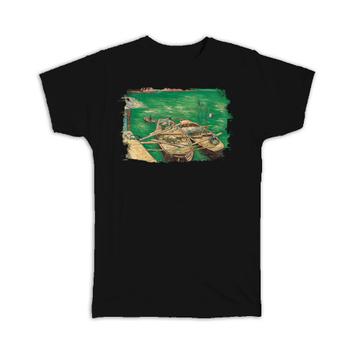 Boats Italy : Gift T-Shirt Famous Oil Painting Art Artist Painter