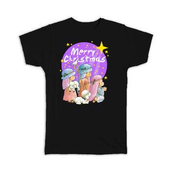 Childish Three Kings : Gift T-Shirt For Christmas Greetings Magi Wise Men Cute Baby Art Jesus