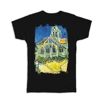 Vincent Van Gogh Church at Auvers : Gift T-Shirt Famous Oil Painting Art Artist Painter