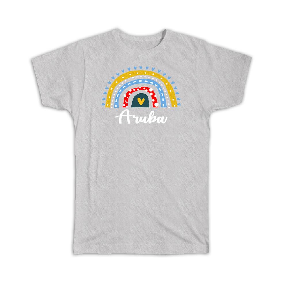 Gift T-Shirt : Aruba Aruban Rainbow - Picture 4 of 11
