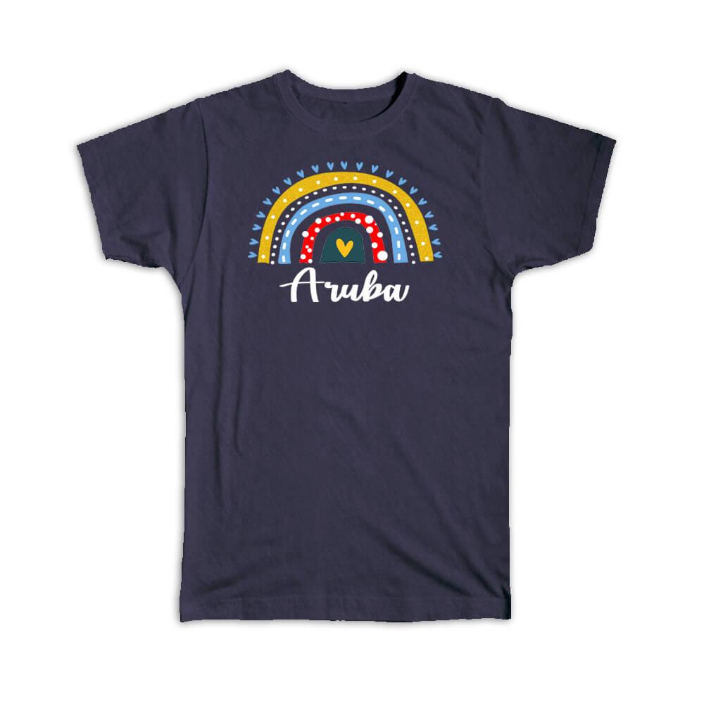 Gift T-Shirt : Aruba Aruban Rainbow - Picture 5 of 11