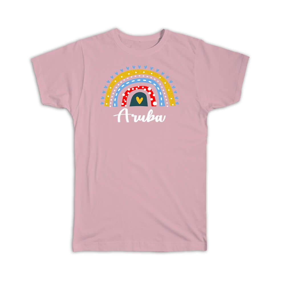 Gift T-Shirt : Aruba Aruban Rainbow - Picture 7 of 11