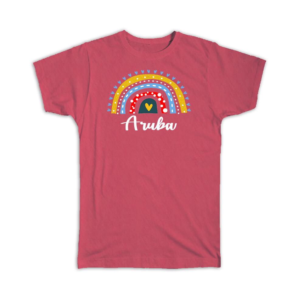 Gift T-Shirt : Aruba Aruban Rainbow - Picture 9 of 11