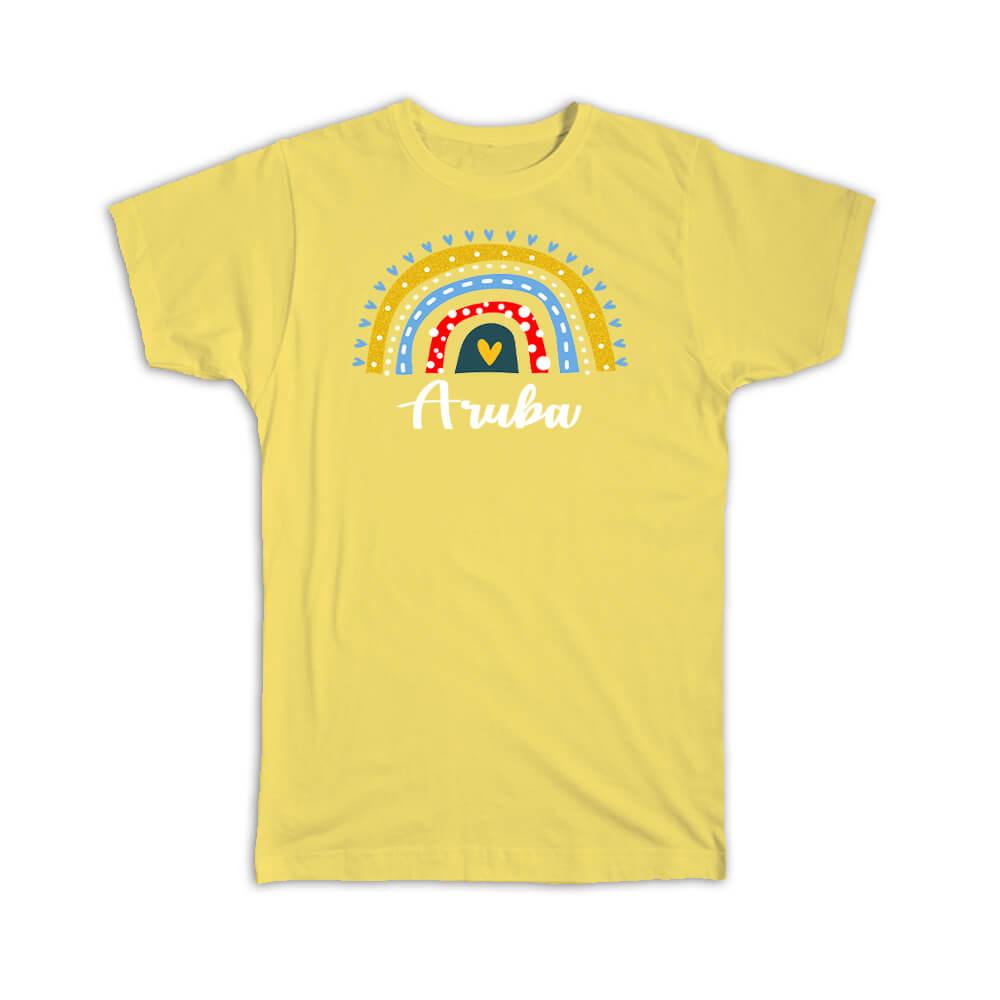 Gift T-Shirt : Aruba Aruban Rainbow - Picture 11 of 11