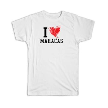 I Love Maracas : Gift T-Shirt Trinidad & Tobago Tropical Beach Travel Souvenir