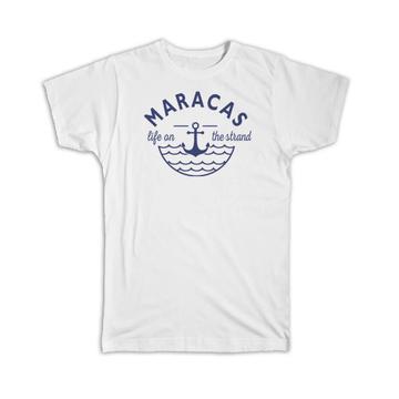 Maracas Life on the Strand : Gift T-Shirt Beach Travel Souvenir Trinidad & Tobago