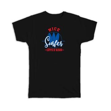 Nice Surfer Cote D Azur : Gift T-Shirt Tropical Beach Travel Vacation Surfing