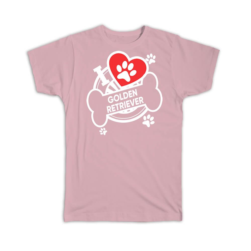 Golden Retriever: Gift T-Shirt Dog Breed Pet I Love My Cute Puppy Dogs Pets