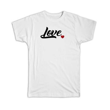 Heart Love : Gift T-Shirt Baseball Style