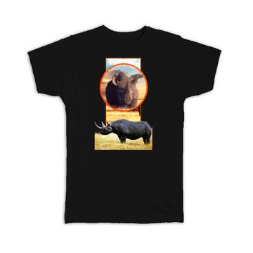 Black Rhino  : Gift T-Shirt Wild Animals Wildlife Fauna Safari Endangered Species