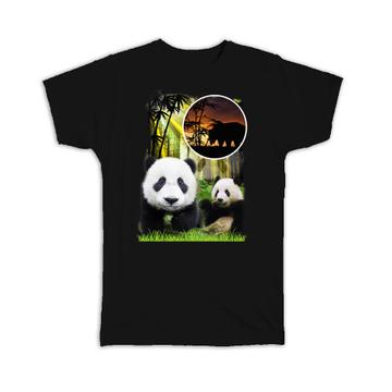 Giant Panda  : Gift T-Shirt Wild Animals Wildlife Fauna Safari Endangered Species