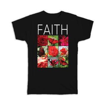 Roses Poppies Butterflies Nature Friendly : Gift T-Shirt Mothers Day Flowers Feminine