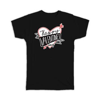 Heart Arrow : Gift T-Shirt Valentines Day Love Romantic Girlfriend Wife Boyfriend Husband
