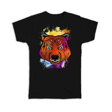 Bear Colorful Tribal : Gift T-Shirt Wild Animals Wildlife Fauna Safari Species Nature