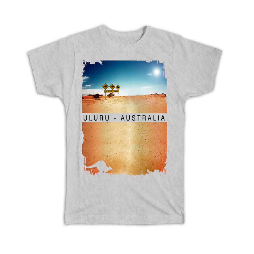 T-Shirt Australia Country Australian Desert Map Uluru | eBay
