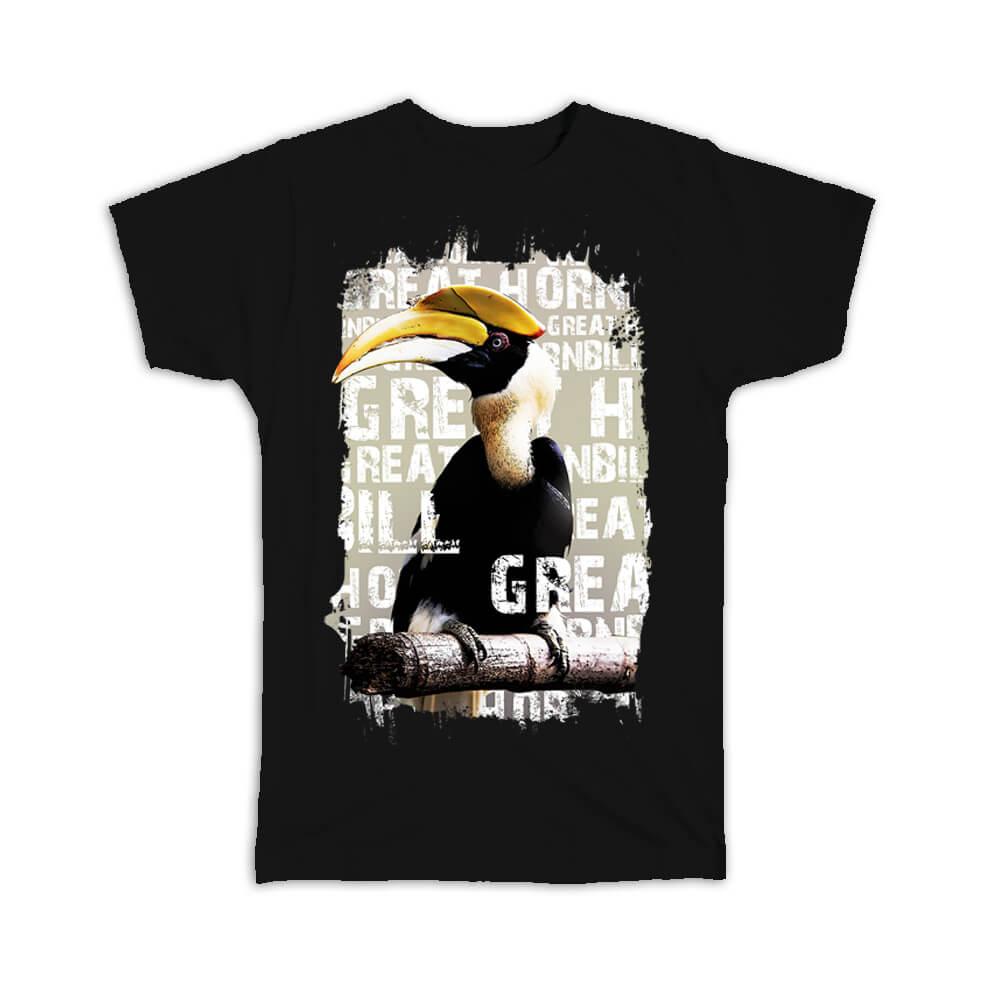 Gift T-Shirt : Great Hornbill Toucan Bird Animal Exotic Tropical