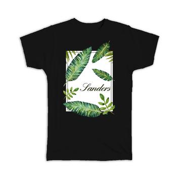 Personalized Botanical : Gift T-Shirt Leaves Nature Name Initial Ecology Ecologic Modern Leaf