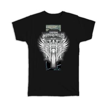Custom Motorcycles : Gift T-Shirt For Rider Motorcyclist Classic Vintage Rock Father