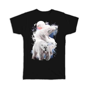 Polar Bears : Gift T-Shirt Wildlife Wild Animal Winter Bear Photography Cute Wall Poster