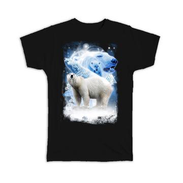 Savage Polar Bear : Gift T-Shirt Winter Wild Animal Wildlife Photography Alaska Wall Poster