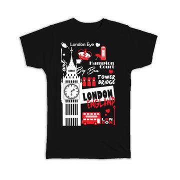 London England touristic Places : Gift T-Shirt