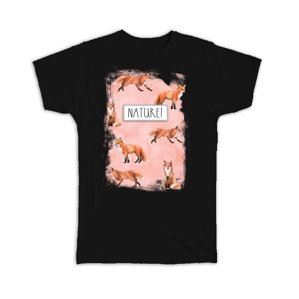 Foxes Nature : Gift T-Shirt For Fox Lover Wild Animal Protector Fun Design Art Forest Kids Child