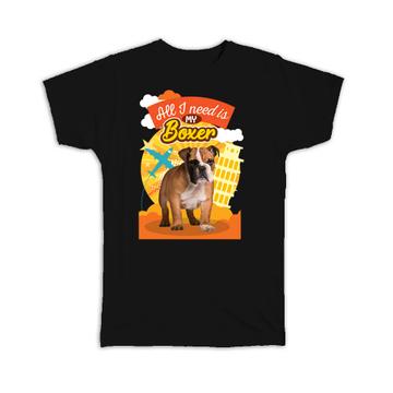 For Boxer Dog Lover Owner : Gift T-Shirt Dogs Animal Pet Cute Art Birthday Decor Puppy
