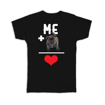 Love Bulldog : Gift T-Shirt For Dog Lover Owner Pet Animal Puppy Birthday Mom Dad Cute