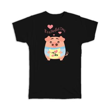 Funny Pig Me You : Gift T-Shirt Pigs Cute Animal Romantic Anniversary Favor Kid Child Art Print