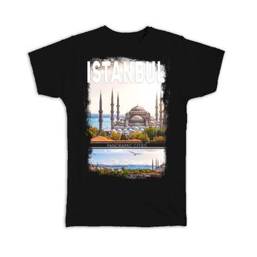 Istanbul Turkey Photo : Gift T-Shirt Blue Mosque Hagia Sophia Bosphorus Souvenir Traveling