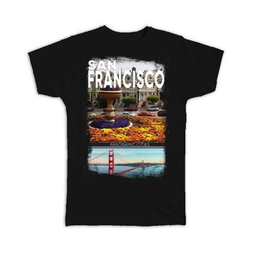San Francisco Golden Gate Photo Print : Gift T-Shirt Bridge America United States USA Souvenir