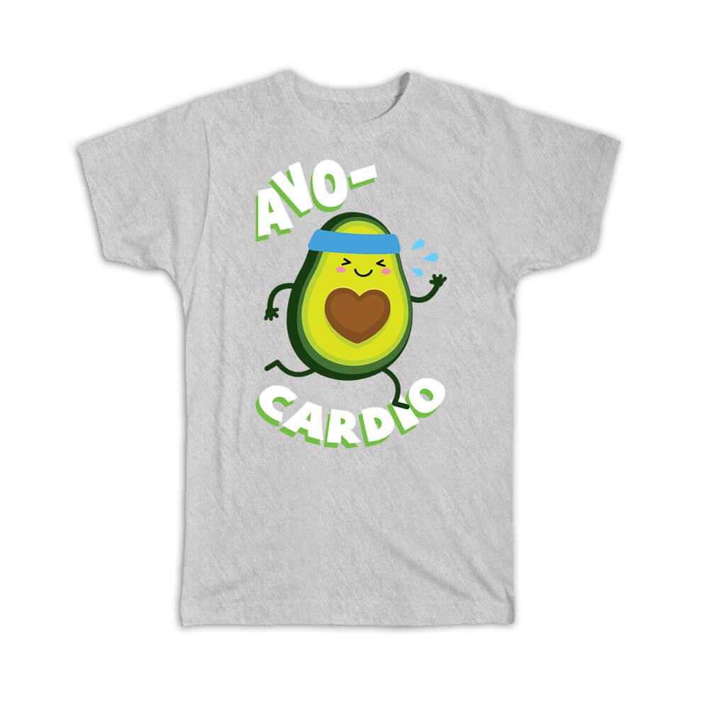 Gift T-Shirt : For Avocado Cardio Lover Healthy Food Diet Vegetable Funny Art - Picture 5 of 12