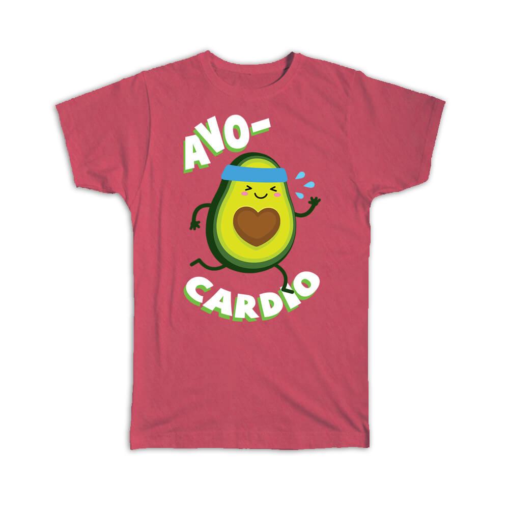 Gift T-Shirt : For Avocado Cardio Lover Healthy Food Diet Vegetable Funny Art - Picture 10 of 12