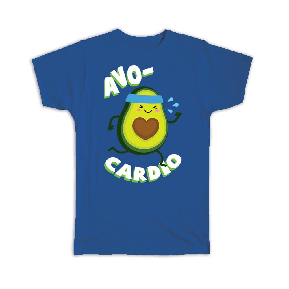 Gift T-Shirt : For Avocado Cardio Lover Healthy Food Diet Vegetable Funny Art - Picture 11 of 12