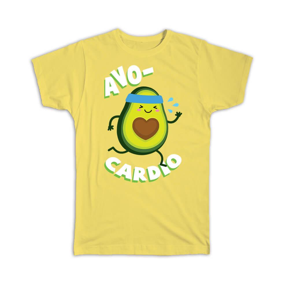 Gift T-Shirt : For Avocado Cardio Lover Healthy Food Diet Vegetable Funny Art - Picture 12 of 12