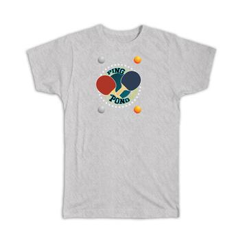 Ping Pong Color Rackets : Gift T-Shirt Table Tennis