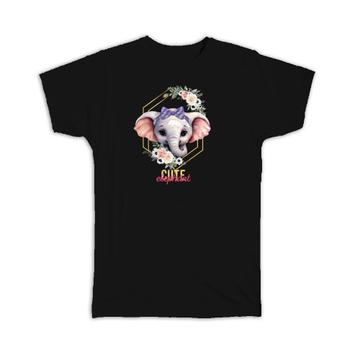 Cute Elephant Flowers : Gift T-Shirt