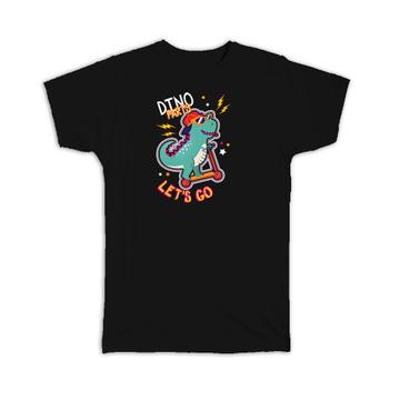 Dinosaur Scooter : Gift T-Shirt Dino Party Lets Go Kids Boys