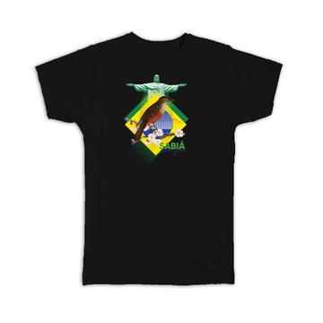Brazil National Bird Sabia Laranjeira : Gift T-Shirt Brazilian