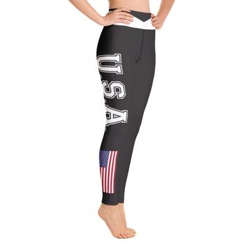 American Flag U.S.A. : Gift Yoga Legging United States of America