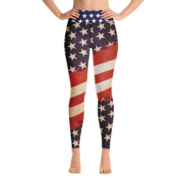 Americana : Gift Yoga Legging USA America United States of America Flag
