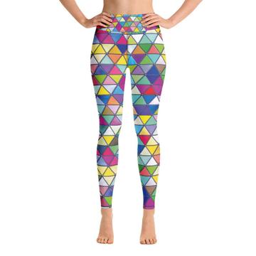 Triangle Pattern : Gift Yoga Legging Abstract Shape Contemporary Pattern