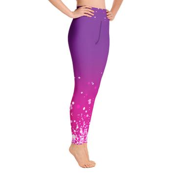 Stripes : Gift Yoga Legging Color Abstract Shape Contemporary Pattern