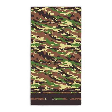 Light Green Camo : Gift Beach Towel Camouflage Military Pattern Decal Wrap Around