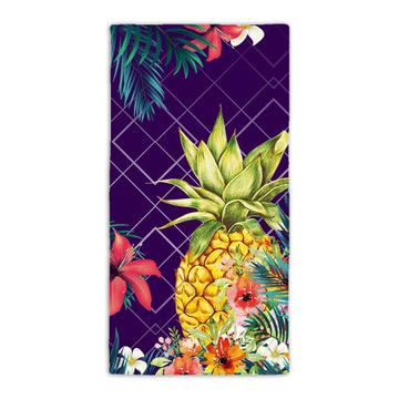 Pineapple : Gift Beach Towel Tropical Pattern Trend Décor Fruit Trendy